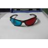Buy cheap Fashionable Plastic Anaglyphic 3D Glasses Red Cyan With 1.6mm PET Lenses from wholesalers