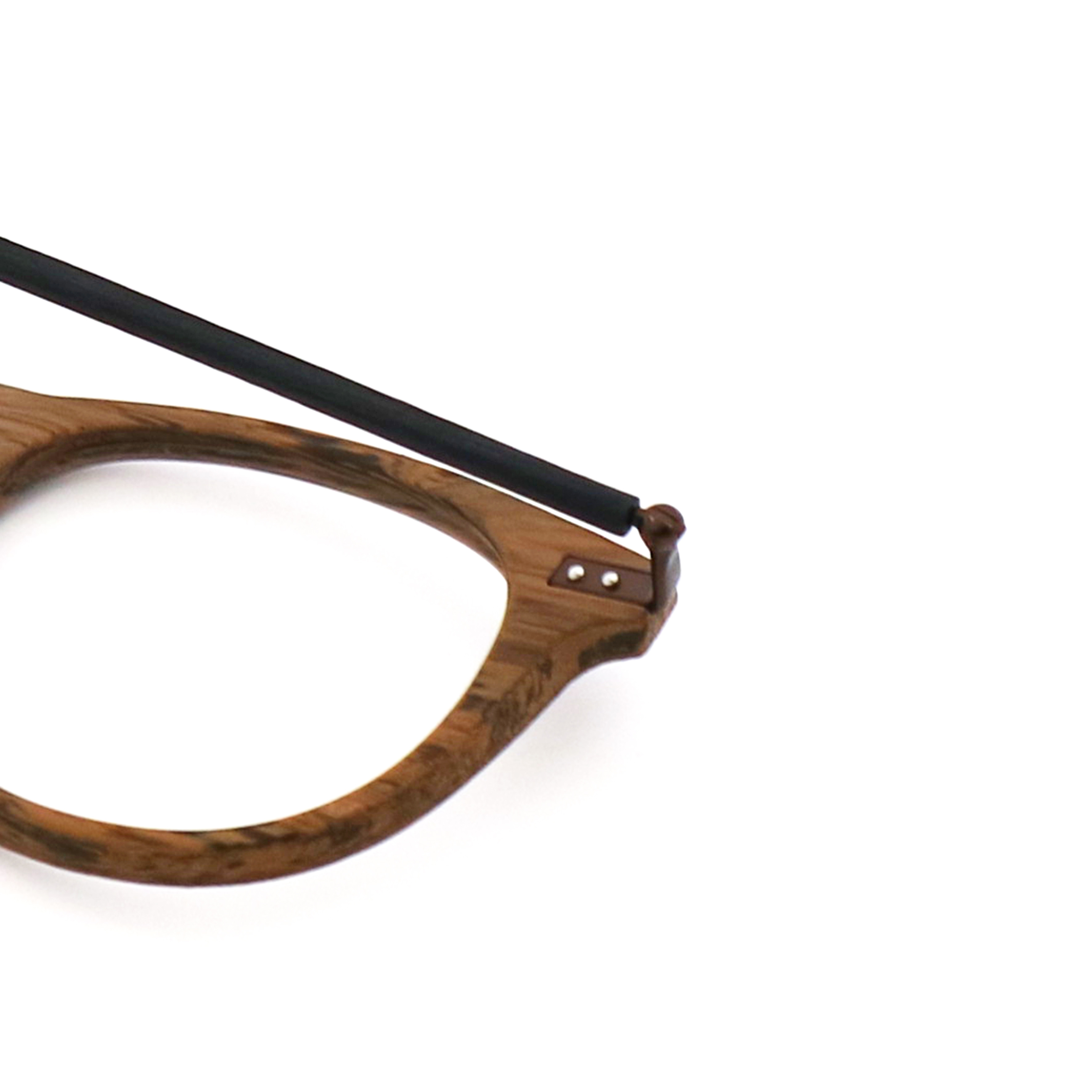 Latest Styles Wood Grain Acetate Optical Glasses Frame MR 6114
