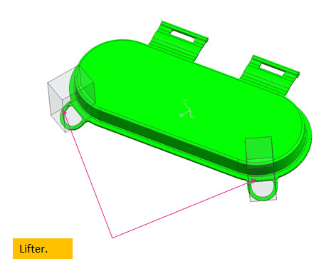 5 Gallon PP copolymer Precision Injection Mould Paint Lid , Door , Seal Retainer and Hinge Block