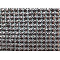 Buy cheap SGS Chainmail Metal Mesh Curtain Silver Sequin Cloth Material Plain Woven product