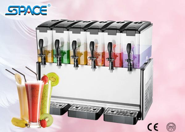 Buy cheap Fast Cooling Six Tank Juice Dispenser Machine , Electric Beverage Dispenser from wholesalers