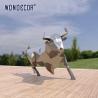 Buy cheap Outdoor Large Mirror Stainless Steel Sculpture Geometric Animal Art Cow from wholesalers