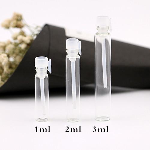 Quality glass 3 ml Perfume sample tube trial bottle for sale