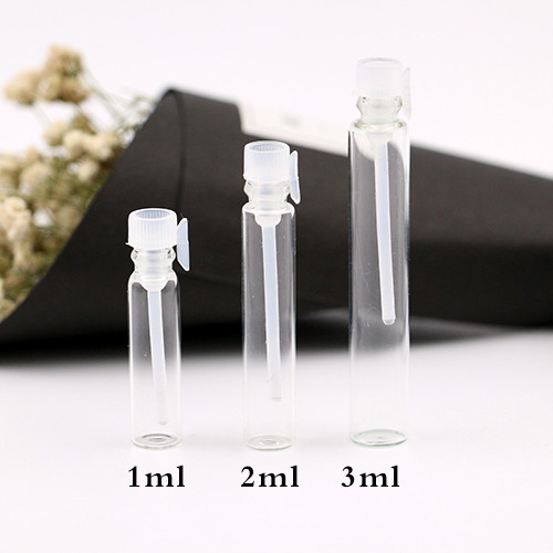 glass 2 ml Perfume sample tube trial bottles