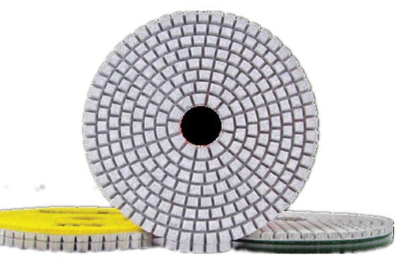 High Efficiency Diamond Polishing Pads , 4 Inch 3 Step Diamond Granite Polishing