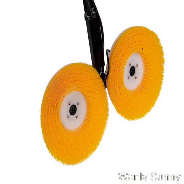 5.5 Meters Telescopic Handle and Portable Battery Power Double-Head Rotary Brush