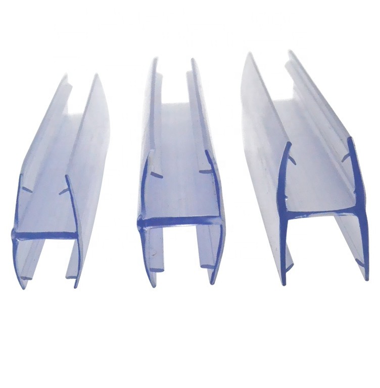 Silicone Curved Rubber Plastic Seal for Custom Shape H Shape PVC Bath Shower Screen