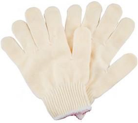 Buy cheap Industrial Cotton Knitted Gloves White PPE Polyester String 24cm Length from wholesalers