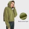 Buy cheap Loose Horse Riding Tops Anti - Wrinkle Fleece Fitness Tops Jacket With Thumb Hole from wholesalers