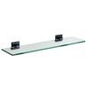 Buy cheap Single Glass Bathroom Accessories Shelves OEM Wall Mounted Stainless Steel Toilet Shelf from wholesalers