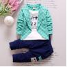 Buy cheap Children's Outfit Sets Cotton Kids Custom Fashion Suit Boys Three-Piece Leisure Suit from wholesalers