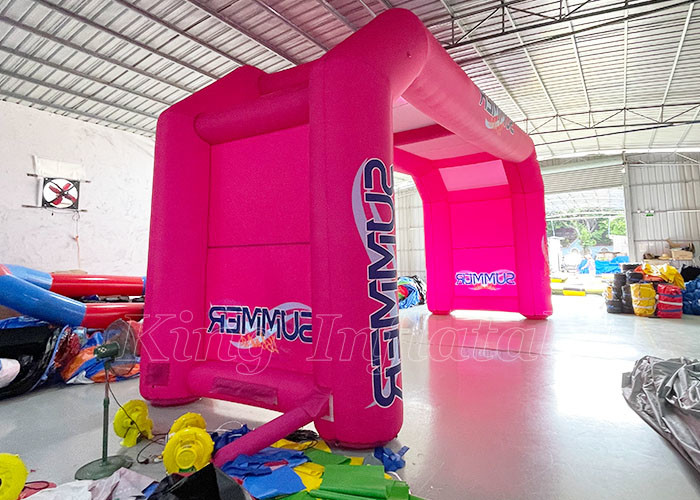 Inflatable Arches Pink Bicycle Race Sport Game Inflatable Start Finish Line Arch