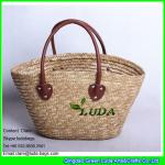 LDMC-007 wholesale natural cheap basket bag lady wheat straw bags