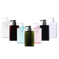 Buy cheap 280ml Empty Lotion Bottle , Square Plastic Lotion Bottle Packaging Shampoo Usage product