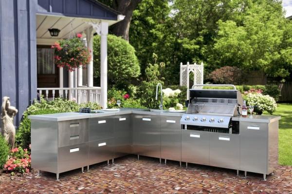 Buy cheap Fadior Original Stainless Steel Outdoor Cabinet With Built-In 5-Burner Gas BBQ Grill from wholesalers