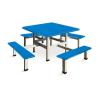 Buy cheap Square Stainless Steel Dining Table Dining Room Set For 8 from wholesalers