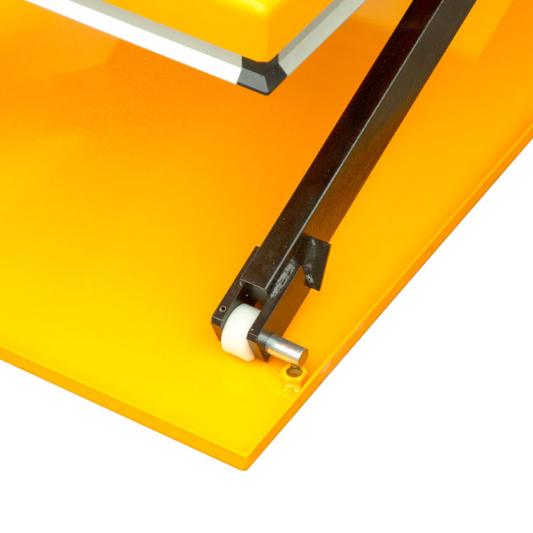 Yellow 860mm 1000KG Low Profile Scissor Lift Table For Pallet Leveling