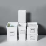 1L 2L 3L PP Desktop Storage Bins Sustainable Plastic Storage Organizer