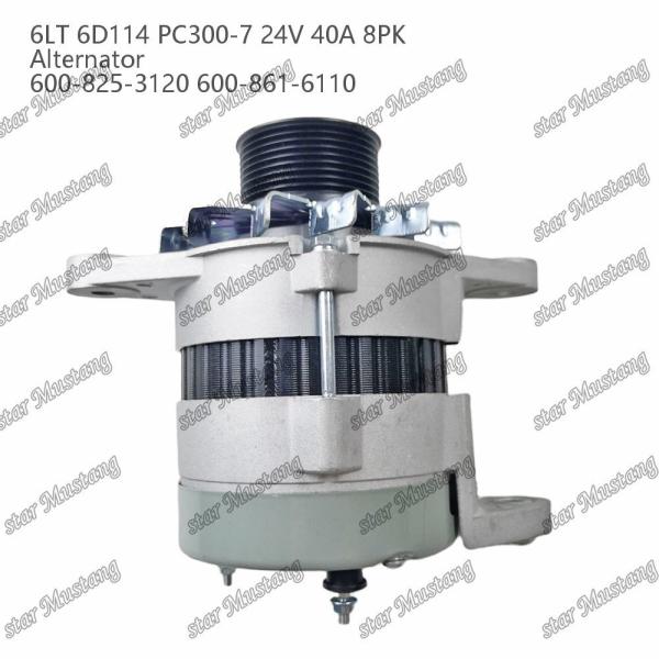 Buy cheap Alternator 6LT 6D114 PC300-7 24V 40A 8PK 600-825-3120 600-861-6110 from wholesalers