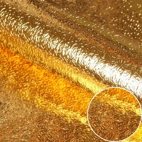 Vinyl Wallpapers Self Adhesive Golden Wall Covering 3D Wall Stickers for