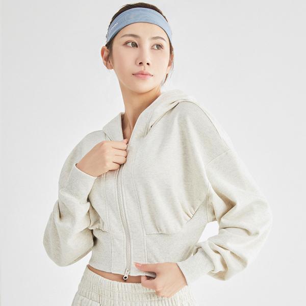 Buy cheap Oem Factory Manufacturer Custom Logo Outerwear Lounge Short Full Zip Workout Jacket from wholesalers