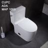 Buy cheap IAPMO CUPC Toilet Bowl 1 Piece Super Quiet Commode Powerful Flushing Round from wholesalers