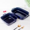 Buy cheap Glaze Blue Rectangle Ceramic Bakeware Sets 165oz Large Capacity OEM from wholesalers
