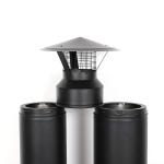 CE Double Insulated Stove Pipe , Insulation Around Stove Pipe Long Lifespan