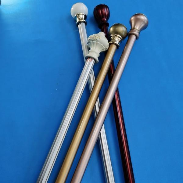 Buy cheap Zinc Alloy 22 Inch 6.7m Black Rod Iron Curtain Rods from wholesalers