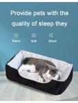 Luxury Cat Pet Calming Beds Cushion XXS XS S Rectangle Fluffy Dog Bed