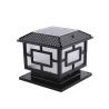 Buy cheap Black Bronze Aluminum Solar Pillar Light Energy Saving Fence Solar Post Cap Lighting from wholesalers