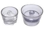 Round Big Eglass Bottle Jar With Lid Food Storage Customized Size