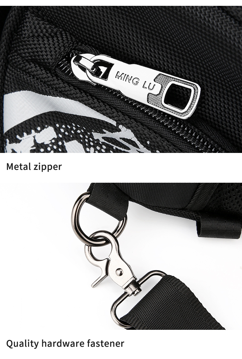 Against Theft Men'S Minimalist Sling Bag Sports Sling Bag Large Capacity