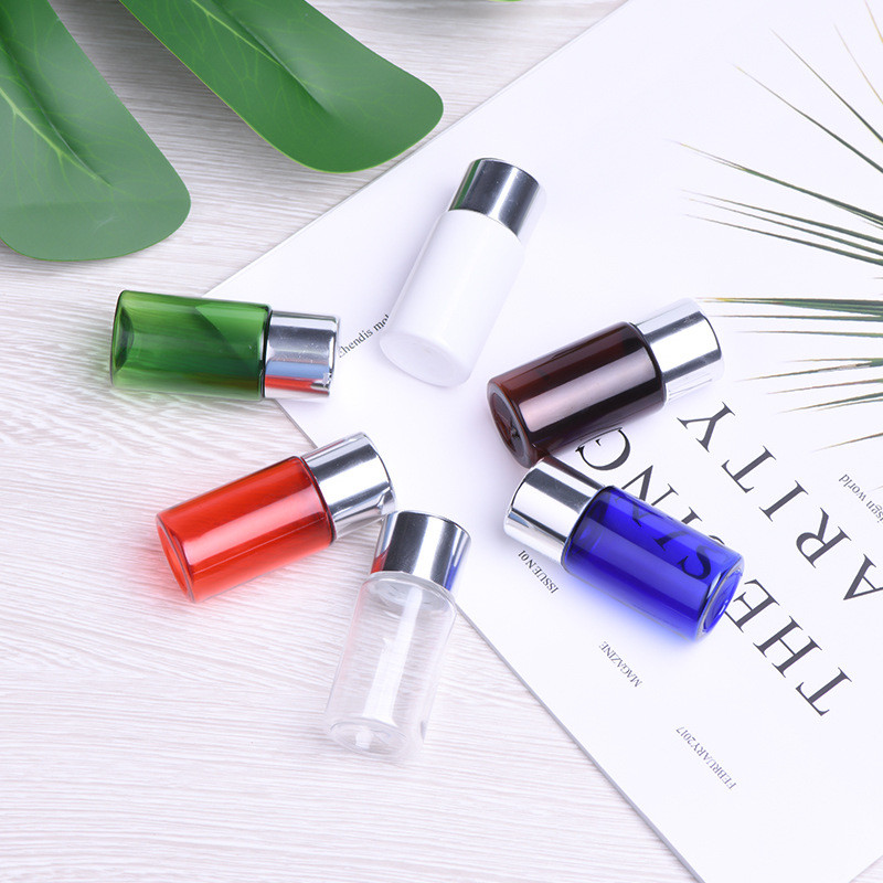 Portable Plastic Lotion Bottles , Multi Colors Empty Plastic Bottles Aluminum Cap