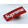 Buy cheap Embossed PVC Rubber Label Silicone Supreme T Shirt Label Flat Color Separation from wholesalers
