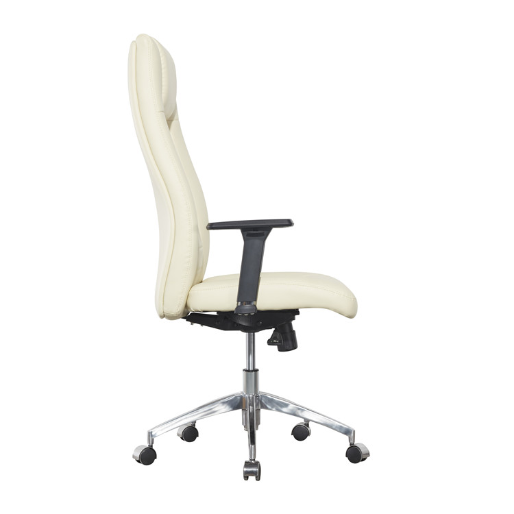 350 Mm Leather Office Swivel Chairs Genuine Leather Executive Chair PU Padding Ergo