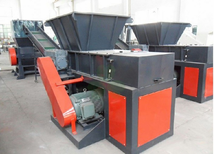 2 Knives Single Shaft Shredder Machine For Aluminum Scrap Metal Low Loise