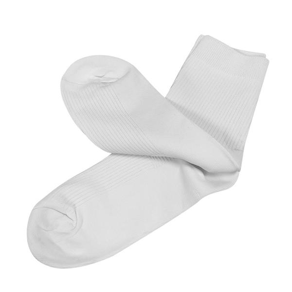 High Quality White Dust Free Cotton Sweat Absorbing Antibacterial Socks