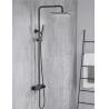 Buy cheap Wall Mounted Copper Black Champagne Rain Shower Faucets With Handle from wholesalers