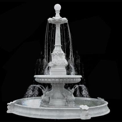 Buy cheap Stone Fountain Carved Marble Water Fountain for Garden Outdoor (YKOF-12) from wholesalers