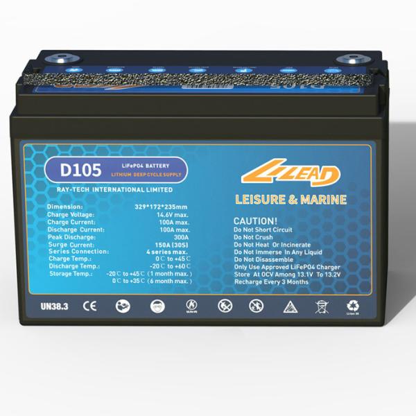 Buy cheap 105ah 12v Lithium Ion Boat Battery Lifepo4 Motorhome Lithium Battery from wholesalers