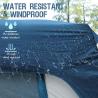 Buy cheap 3.05*2.44*2.21M Customizable 4 Season Blue Color Waterproof PU2000MM Coated Polyester Mobile Car Camping Tent from wholesalers