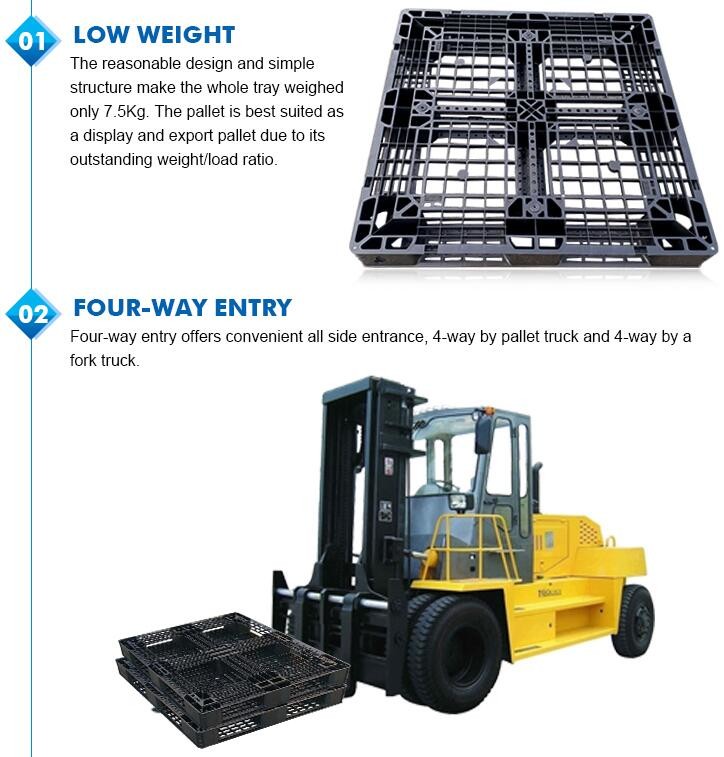 Standard Sizes HDPE Collapsible Plastic Pallet Box, Heavy Duty Industry Storage Use Collapsible Plastic Mega Bin