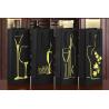 Buy cheap High-grade wine box packaging bag Black card single and double wine gift paper bag from wholesalers
