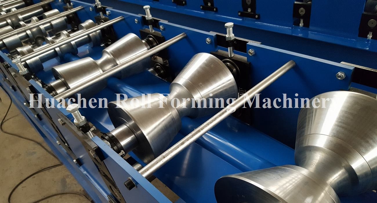 Plc Control 50hz Ridge Cap Sheet Metal Roll Former Machine With High Speed