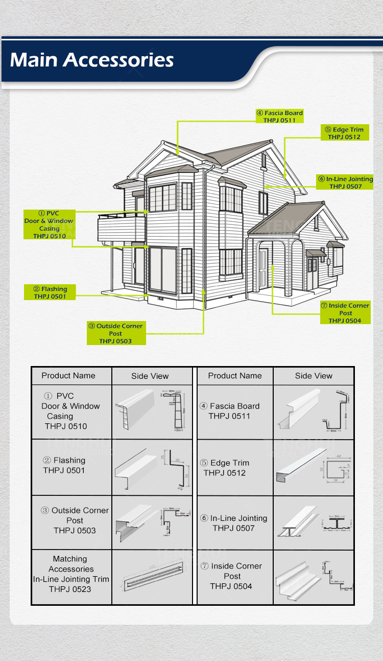 Lightweight Metal Exterior Siding Panel in Modern Design Style for Wall Cladding