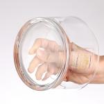 200ml 300ml Glass Candle Jars with Metal Lid Luxury Glossy Internal Painting