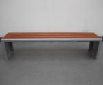 6 Feet Long Metal Outdoor Bench Seat Backless For Changing Room Park ODM