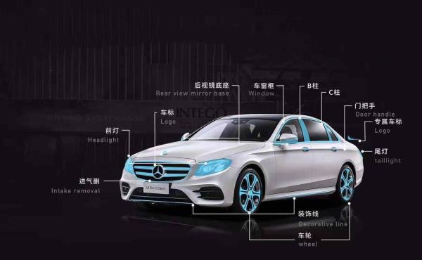 Anti scratch self adhesive transparent width 12 inch paintwork protection film