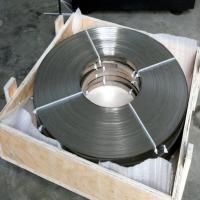 Buy cheap 25mm 30mm Stainless Steel Belt SS Strip 0.1mm Thickness 2B Finish ASTM Standard product